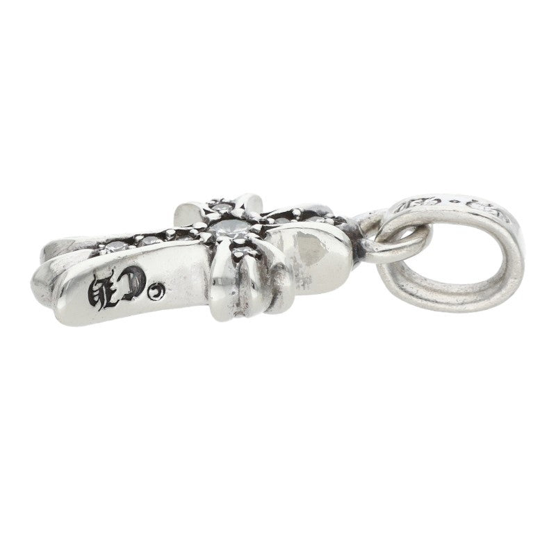 Chrome Hearts Baby Fat Pave Diamond Silver Earring