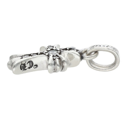 Chrome Hearts Baby Fat Pave Diamond Silver Earring