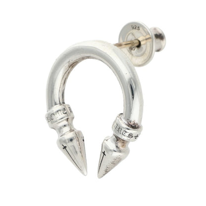 Chrome Hearts DBL SPIKE Silver Single Earring