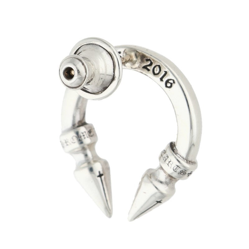 Chrome Hearts DBL SPIKE Silver Single Earring