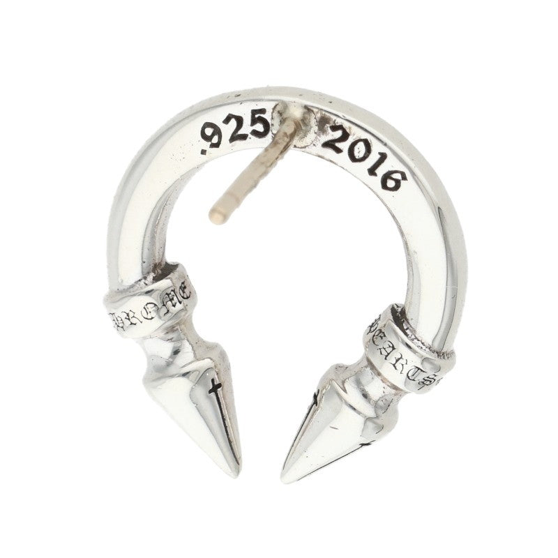 Chrome Hearts DBL SPIKE Silver Single Earring