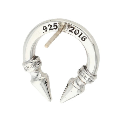 Chrome Hearts DBL SPIKE Silver Single Earring