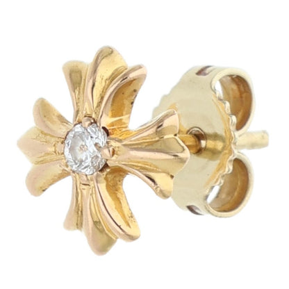 Chrome Hearts 22K No2 CH PLS DIA 1-Diamond Earring