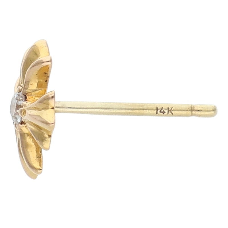 Chrome Hearts 22K No2 CH PLS DIA 1-Diamond Earring