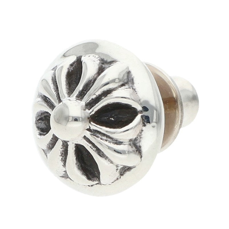 Chrome Hearts Cross Ball Stud Silver Earring