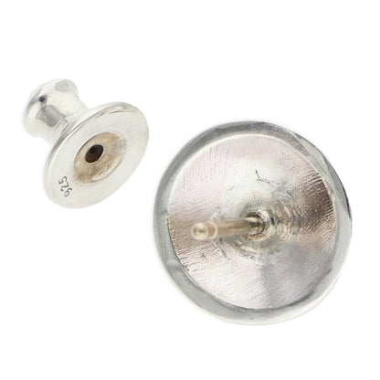 Chrome Hearts Cross Ball Stud Silver Earring