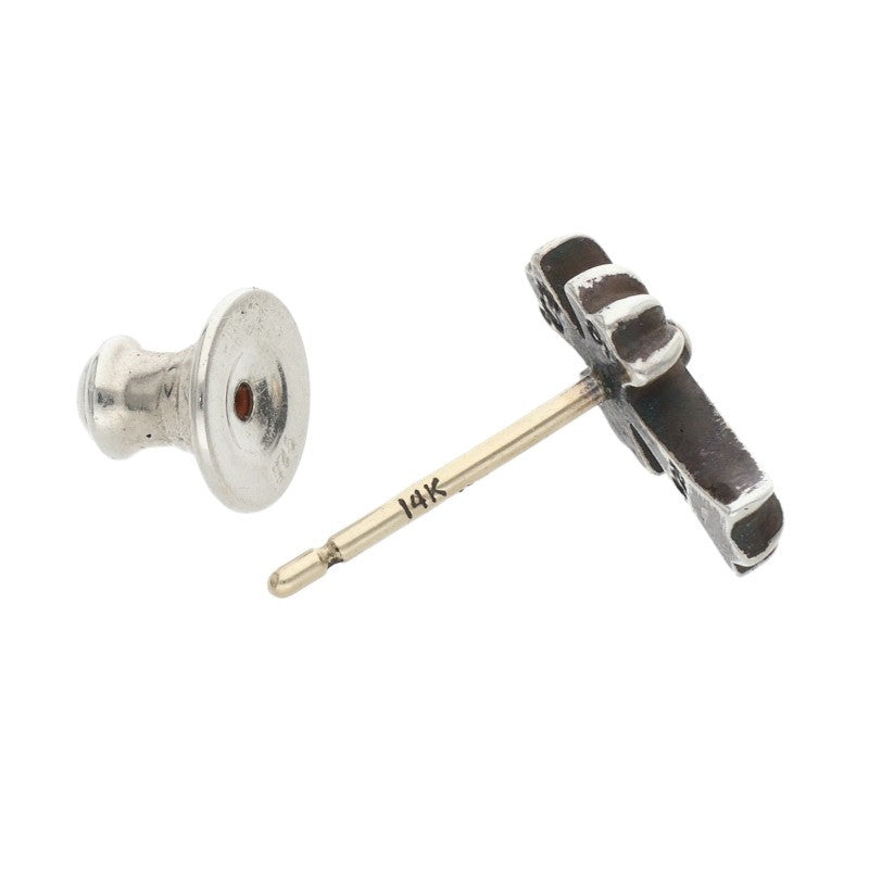 Chrome Hearts CH Cross Fat Stud 925 Silver Single Earring