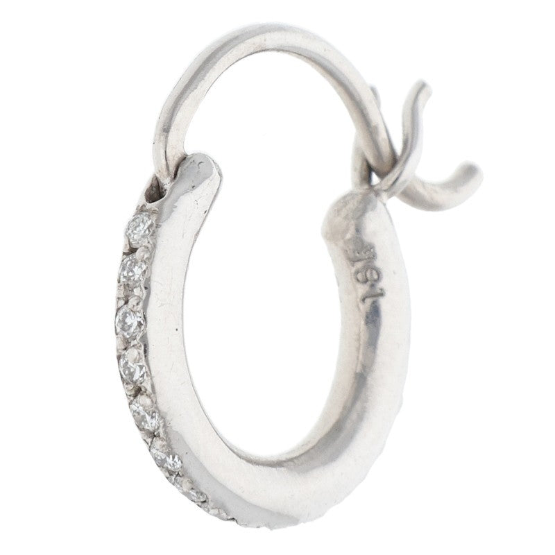 Chrome Hearts 18K Pave Diamond White Gold Earring