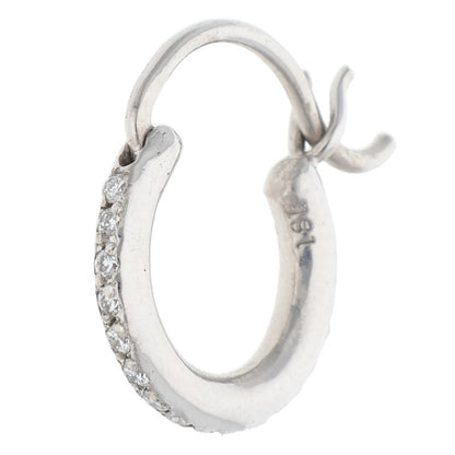 Chrome Hearts 18K Pave Diamond White Gold Earring