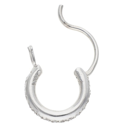Chrome Hearts 18K Pave Diamond White Gold Earring