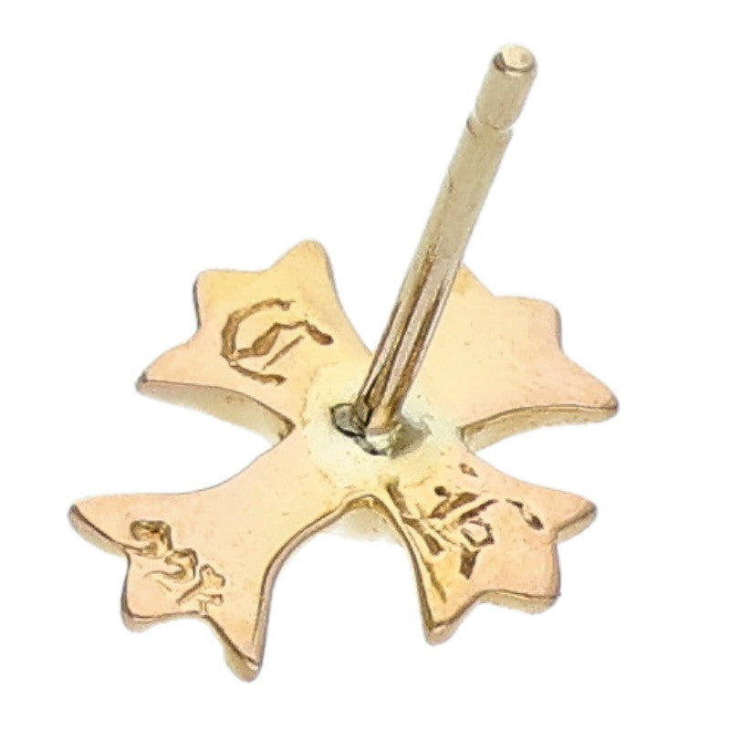 Chrome Hearts 22K CH Cross Stud Earring Yellow Gold