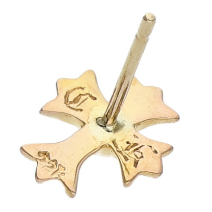Chrome Hearts 22K CH Cross Stud Earring Yellow Gold