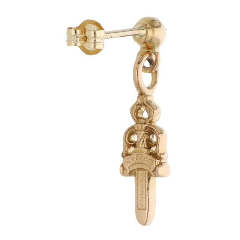 Chrome Hearts 22K Stack Dagger Drop Single Earring