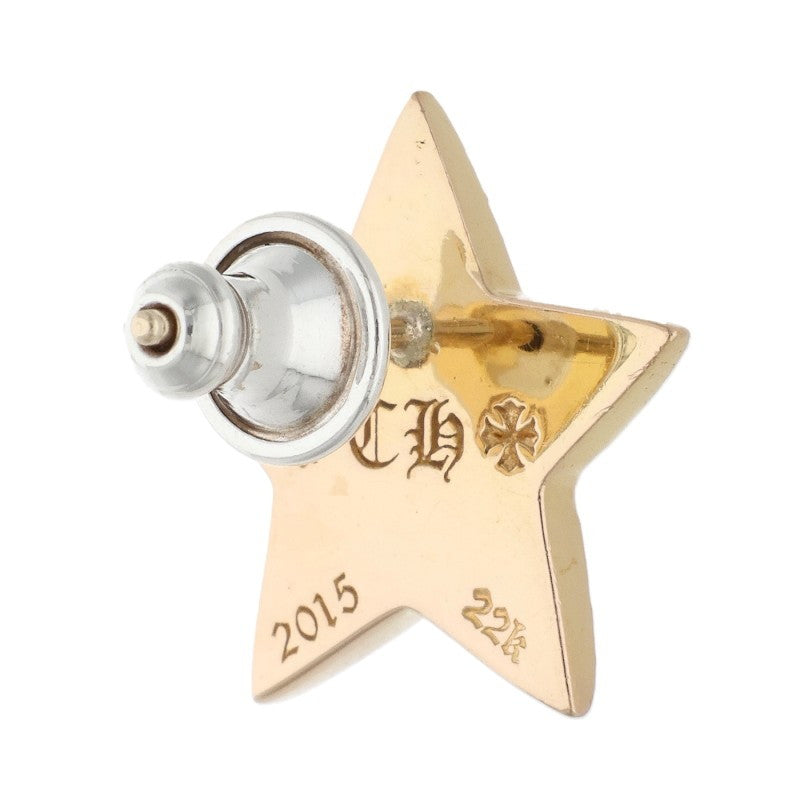 Chrome Hearts 22K Large 5 Point Star Pave Diamond Earring
