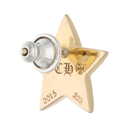 Chrome Hearts 22K Large 5 Point Star Pave Diamond Earring