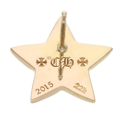 Chrome Hearts 22K Large 5 Point Star Pave Diamond Earring