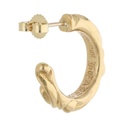 Chrome Hearts 22K Scroll Hoop Earring