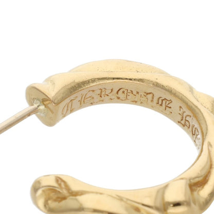 Chrome Hearts 22K Scroll Hoop Earring