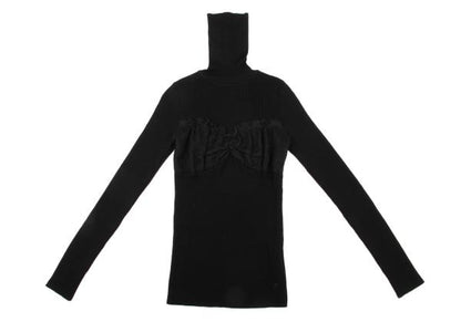 COMME des GARCONS Wool Nylon Bust Panel Sweater Black Size M