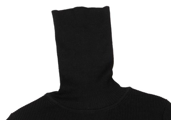 COMME des GARCONS Wool Nylon Bust Panel Sweater Black Size M