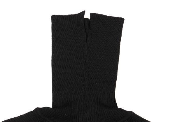 COMME des GARCONS Wool Nylon Bust Panel Sweater Black Size M