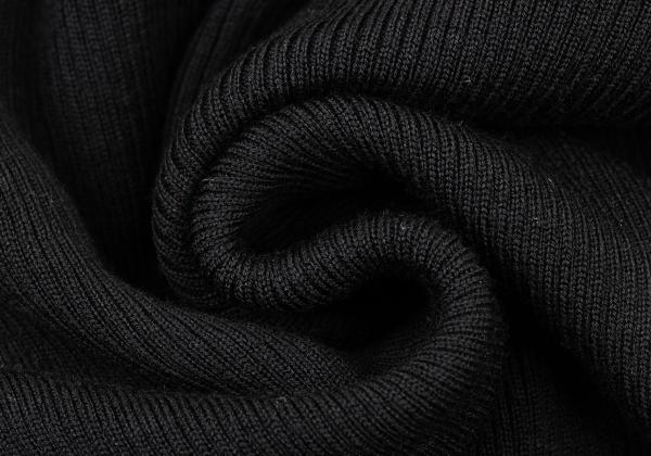 COMME des GARCONS Wool Nylon Bust Panel Sweater Black Size M