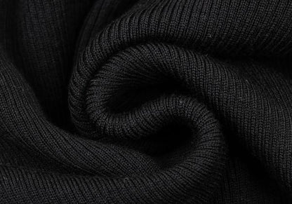 COMME des GARCONS Wool Nylon Bust Panel Sweater Black Size M