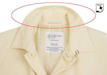Yohji Yamamoto POUR HOMME 98AW Cream Gabardine Jacket Size S