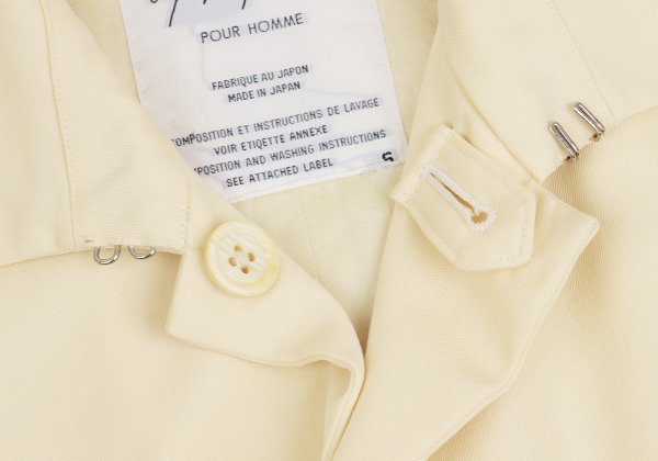 Yohji Yamamoto POUR HOMME 98AW Cream Gabardine Jacket Size S