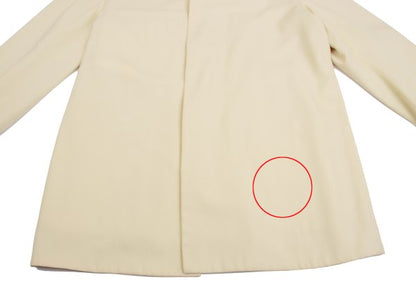 Yohji Yamamoto POUR HOMME 98AW Cream Gabardine Jacket Size S