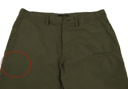 Y's Poly Ribbed Hem Zip Pants Olive Size 1