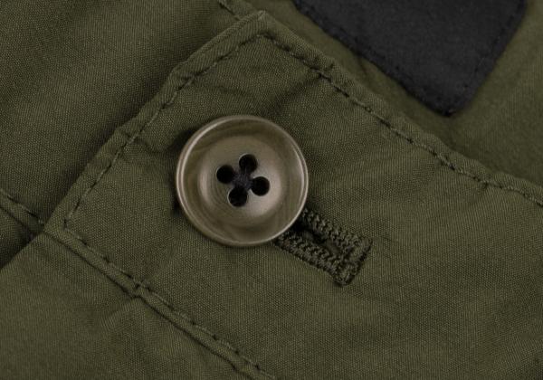 Y's Poly Ribbed Hem Zip Pants Olive Size 1