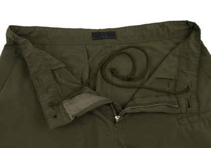 Y's Poly Ribbed Hem Zip Pants Olive Size 1