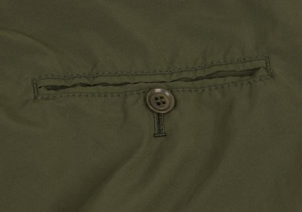 Y's Poly Ribbed Hem Zip Pants Olive Size 1
