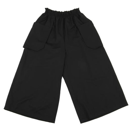 LIMI feu Wool Gabardine High Waist Wide Pants Black Size 2