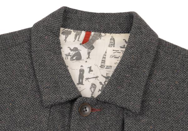 Paul Smith RED EAR Wool Blend Color Nep Jacket Gray Size M