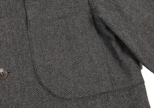 Paul Smith RED EAR Wool Blend Color Nep Jacket Gray Size M