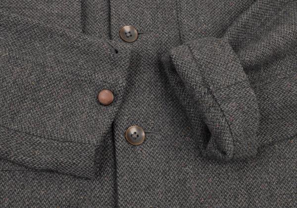 Paul Smith RED EAR Wool Blend Color Nep Jacket Gray Size M