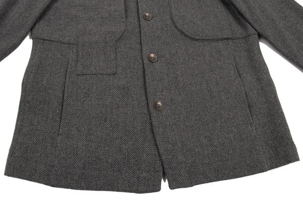 Paul Smith RED EAR Wool Blend Color Nep Jacket Gray Size M