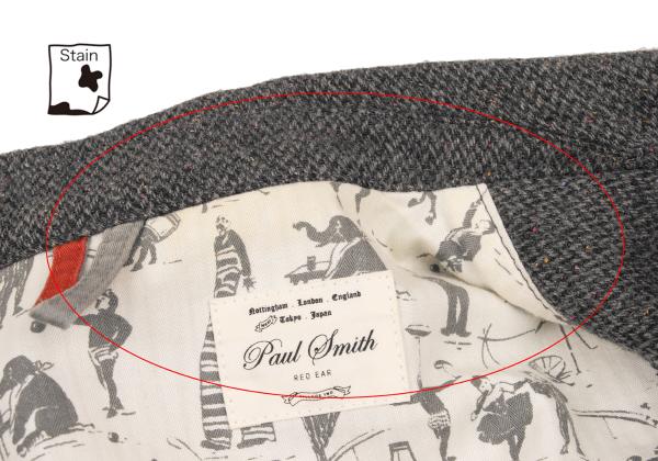 Paul Smith RED EAR Wool Blend Color Nep Jacket Gray Size M