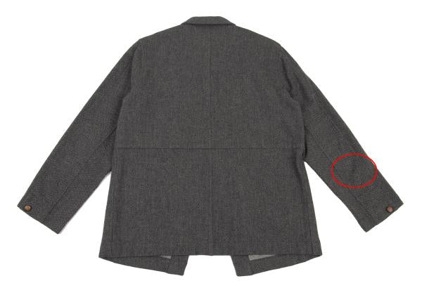 Paul Smith RED EAR Wool Blend Color Nep Jacket Gray Size M