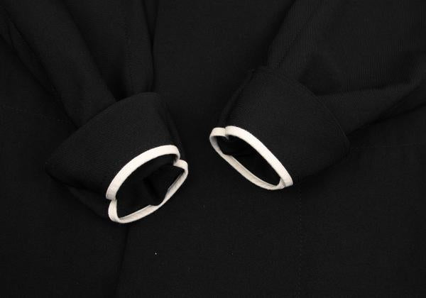 COMME des GARCONS 12AW Poly Deformed 2D Coat Black Size S