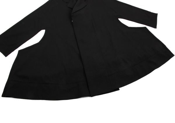 COMME des GARCONS 12AW Poly Deformed 2D Coat Black Size S