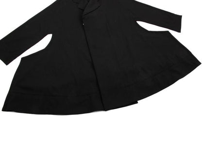 COMME des GARCONS 12AW Poly Deformed 2D Coat Black Size S