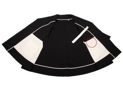 COMME des GARCONS 12AW Poly Deformed 2D Coat Black Size S