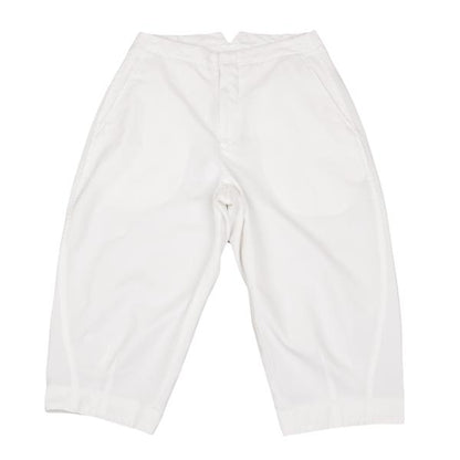 COMME des GARCONS Polyester Cropped Pants Off-White Size M