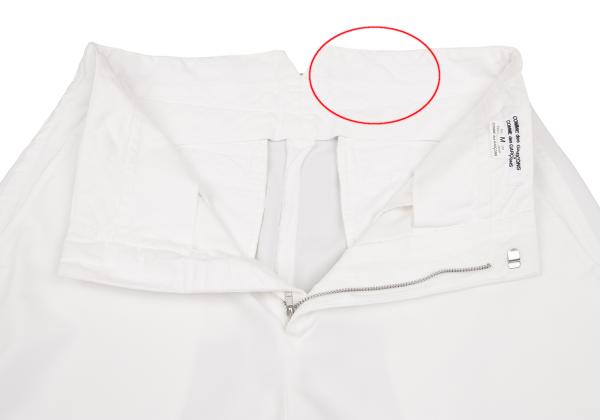 COMME des GARCONS Polyester Cropped Pants Off-White Size M
