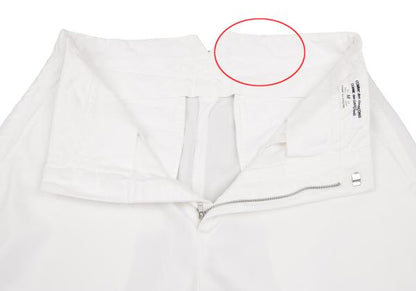 COMME des GARCONS Polyester Cropped Pants Off-White Size M