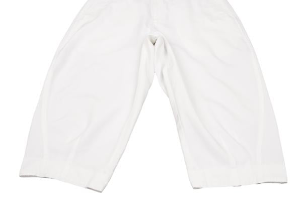 COMME des GARCONS Polyester Cropped Pants Off-White Size M