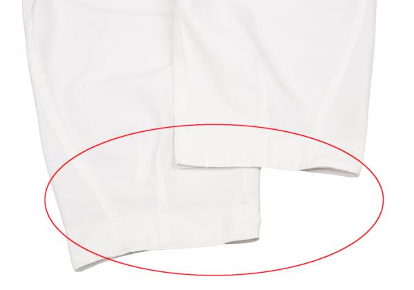 COMME des GARCONS Polyester Cropped Pants Off-White Size M